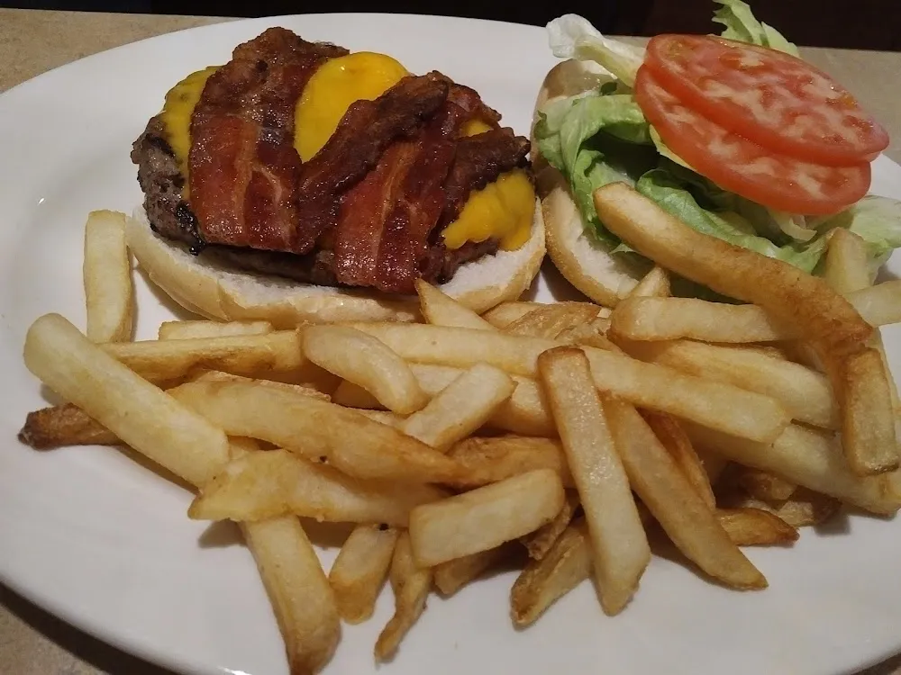 Bacon Cheeseburger and Fries