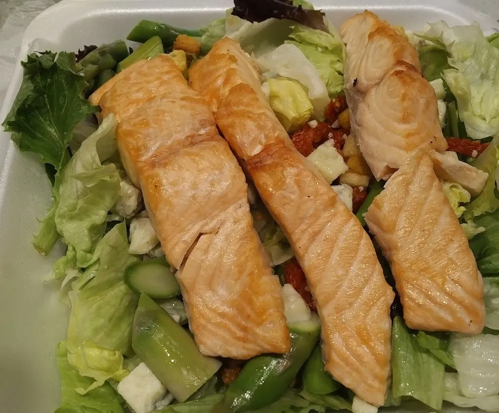 Take Out Salad with Salmon